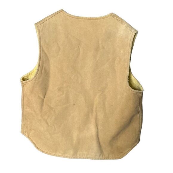 VTG Carhartt Canvas Sherpa Lined Vest Mens XL - Picture 4 of 6